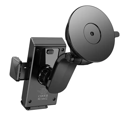 Автодержатель Hoco HW22 с беспроводной зарядкой 15W черный - фото 5