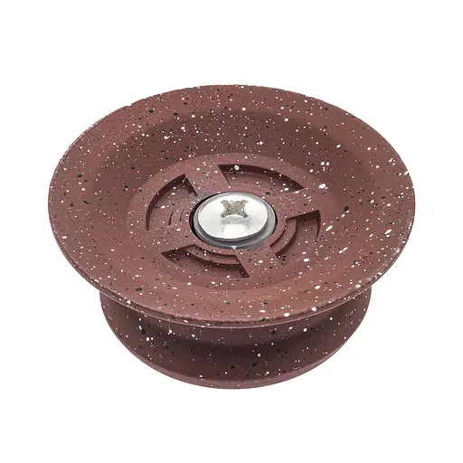 Ручка для кришки каструлі сковороди кругла керамічна, Kitchen Master Коричневий 85609 - фото 3