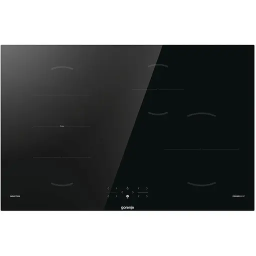Варочная поверхность Gorenje индукционная 80 см PowerBoost TouchControl сочетание конфорок черный