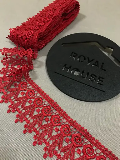 Мереживо Троянда червоне - фото 2