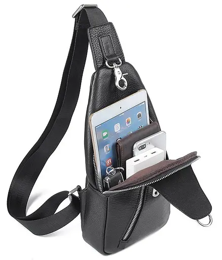 Чоловіча шкіряна сумка Vintage 17х30,5х5,5 см sum0012300 - фото 6