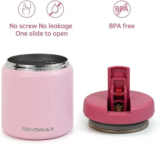 Легко открытые термосы для обеда, термосы с широким горлышком, изолированные пищевые контейнеры из нержавеющей стали, термос с защитой. - фото 4