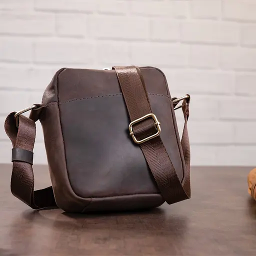 Сумка кожаная мужская SHVIGEL 15х18х6 см sum0012612 - фото 10