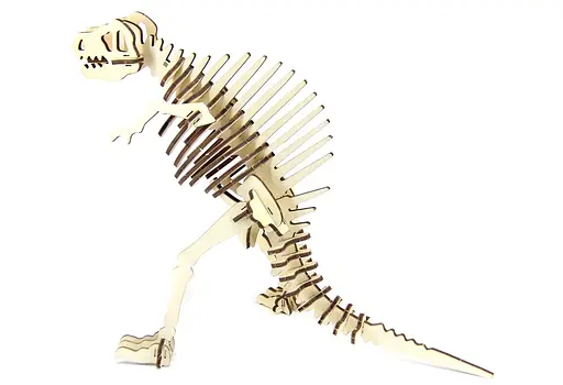 Дерев'яний конструктор "Спинозавр" 41 деталей - фото 4