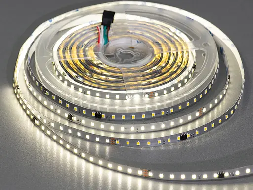 Адресна LED стрічка 24В, 126 діодів на метр, 8мм, нейтральний - фото 1