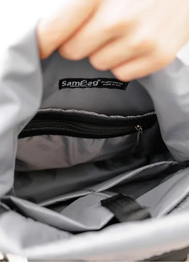 Мужской рюкзак Sambag RollTop LSHm черный 43 х 31 х 14 см (24211001m) - фото 9