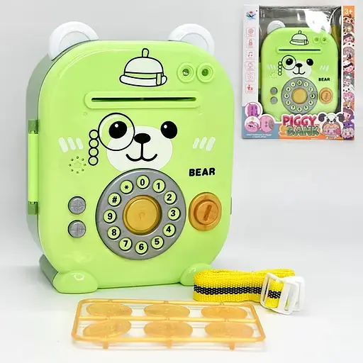 Банковский терминал Labubu, 21x19x10 см, сейф, звук, свет, YY-47J-K-L-I - фото 2