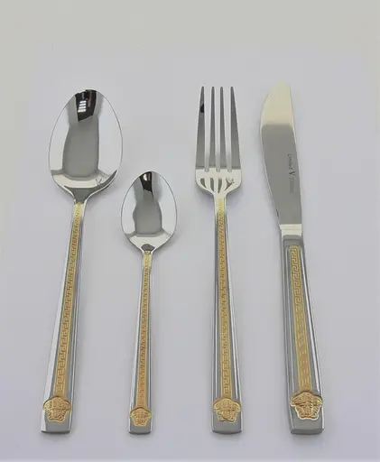 Набор столовых приборов Versace 72 EL LV-9721 на 12 персон в подарочном чемодане 72 предмета - фото 2