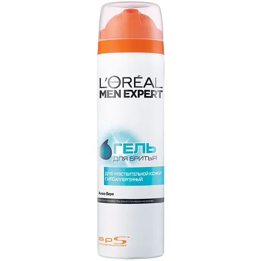 Гель для бритья L'oreal Paris Men Expert для чувствительной кожи 200 мл