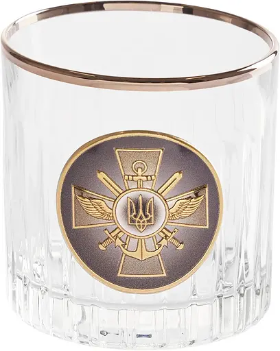 Подарочный набор стаканов Boss Crystal Генштаб ВСУ 5 предметов - фото 2