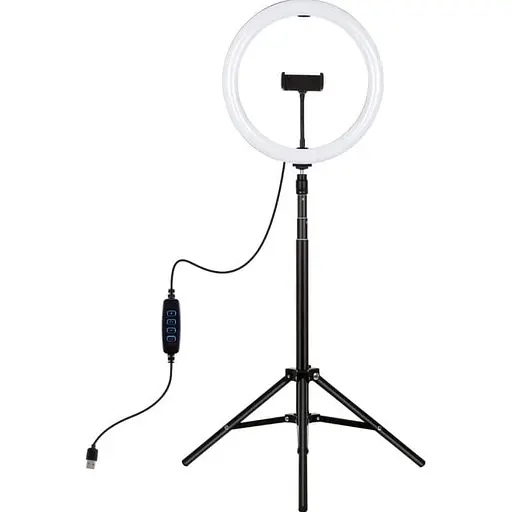 Кільцева USB LED лампа Puluz PKT3061B 11.8"+ штатив 1.65 м - фото 1