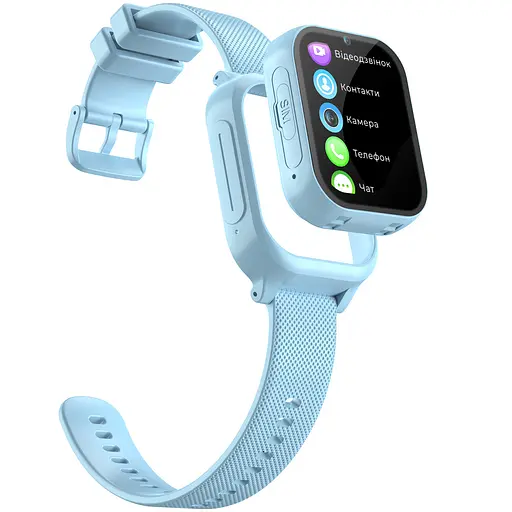 Дитячий смарт-годинник JETIX G99 зі змінним корпусом, GPS, 4G Відеодзвінком і вологозахистом Блакитний - фото 2