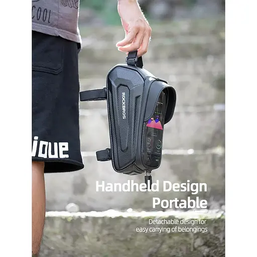 Велосумка RockBros на раму водонепроницаемая с сенсорным экраном 1.7 л - фото 8