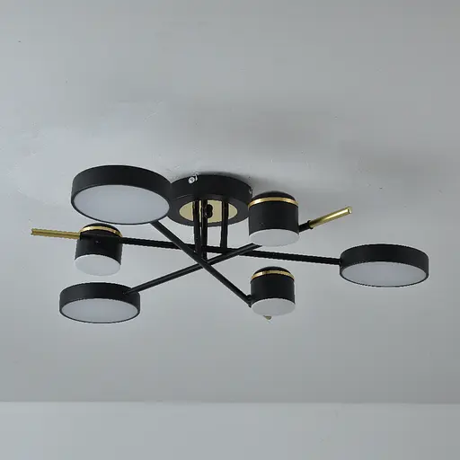 Светодиодная люстра Ardero AL6122ARD STORIA 45Вт черный золото - фото 3