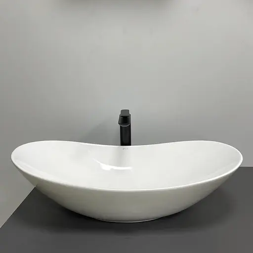 Умивальник VBI Turin L white накладний VBI-011512, Білий - фото 2