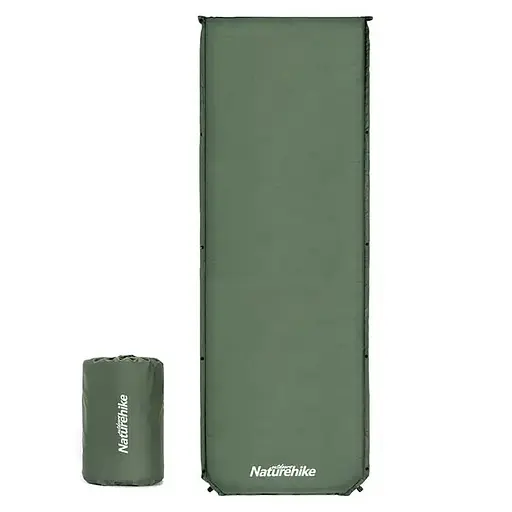 Коврик самонадувающийся Naturehike NH20DZ003 Темно-зелёный (1047-6927595773680) - фото 2