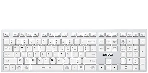 Клавіатура бездротова A4Tech Fstyler FBX50C White