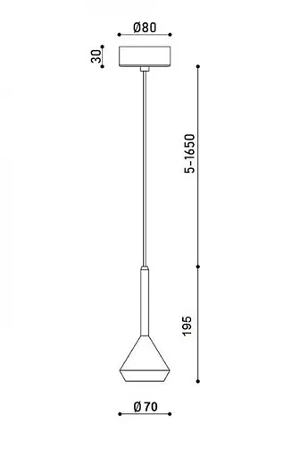 Світильник підвісний KLOODI DECO PE-BONNY195 5W 3K 24D WH - фото 3