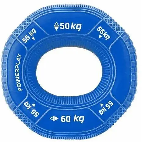 Еспандер кістьовий PowerPlay силіконовий PP-4331 Hand Grip Hard 50-55-60 кг Темно-синій (PP_4331_Navy_(50-55-60)) - фото 1