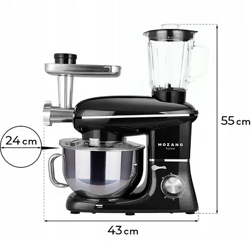 Кухонный комбайн 3в1 Mozano профессиональный Kitchen Machine 2300 Вт - фото 6