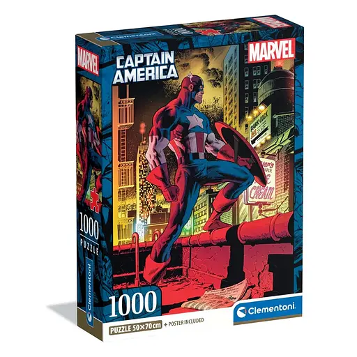 Пазл Marvel Капітан Америка - 1000 шт. Clementoni 37049