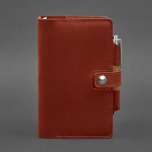 Жіночий шкіряний блокнот (Софт-бук) 4.0 кораловий - фото 6