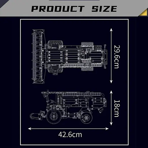 Конструктор комбайн  на радіокеруванні  MOULD KING Claas Lexion 760  сільськогосподарська техніка машини 1347деталей - фото 5