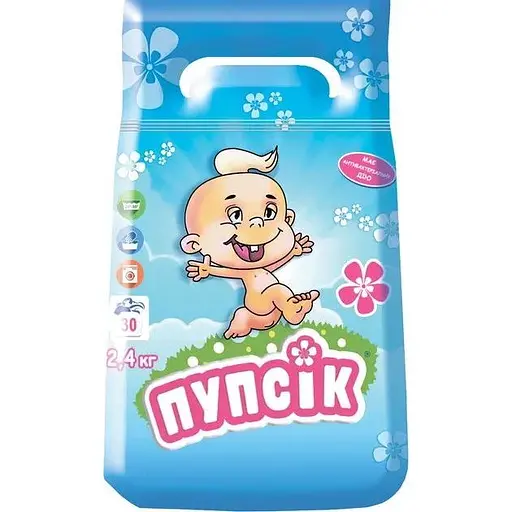 Стиральный порошок Карапуз Пупсик для ручной и автоматической стирки 2400