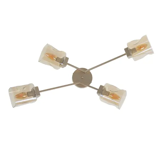Люстра стельова Brille в зал E27 60W BK (LK-669C/4) - фото 6