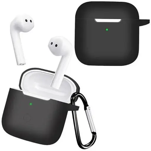 Чехол-накладка DK Silicone Candy Friendly с карабином для Xiaomi Redmi Buds 3 (black)