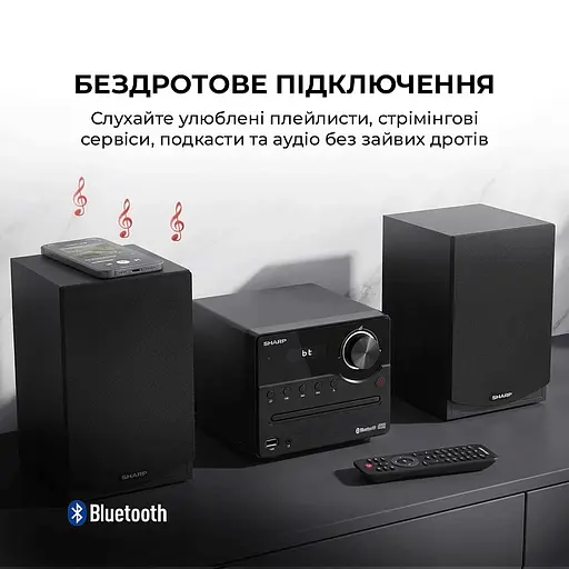 Музыкальный центр Sharp XL-B512(BK) Black - фото 6