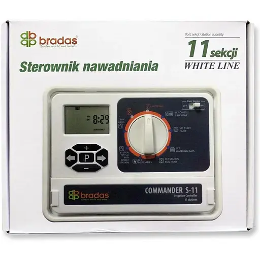 Контролер поливу Bradas WHITE LINE електронний на 11 секцій WL-31S11 - фото 1