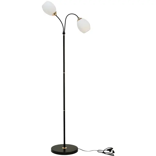 Торшер LK-725F/2 E27 WH/BK