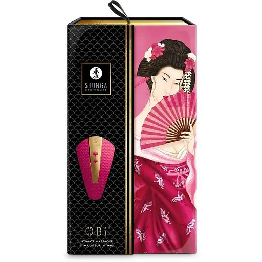 Клиторальный вибратор Shunga Obi Raspberry - фото 6