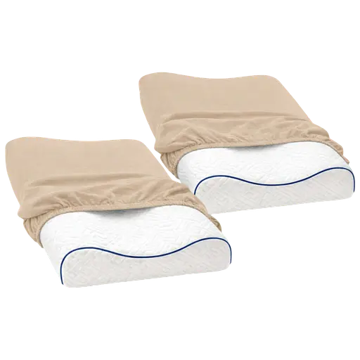 Набір наволочок Ideia для ортопедичних та анатомічних подушок 60х40х16 см 2 шт. бежевий (8-36301*002) - фото 1