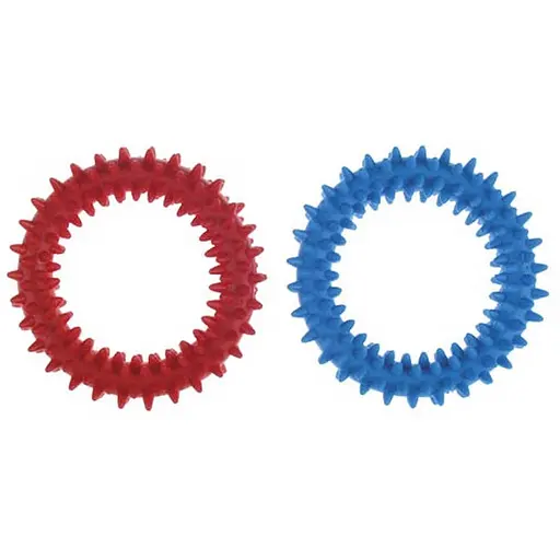 Іграшка для собак Tatrapet York латексне кільце з шипами 9 см (різні фігурки)