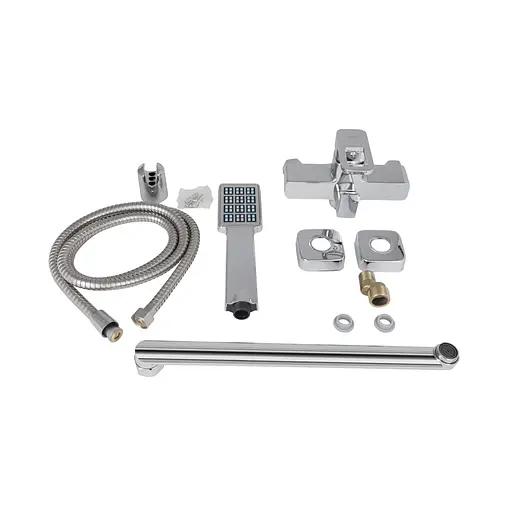 Смеситель для ванны Lidz Wawel 005 с поворотным изливом (c душевым гарнитуром) (k35) LDWAW005CRM45389 Chrome - фото 7