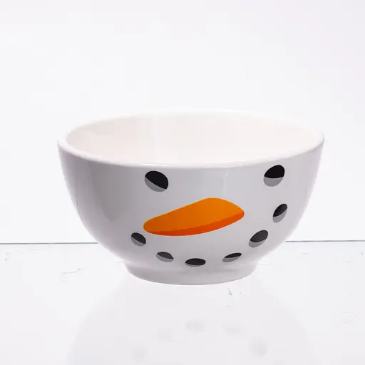 Новогодняя чашка с пиалой Yiwu Snowman набор праздничный CR-1-49 - фото 5