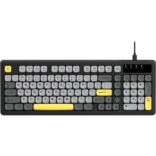 Клавиатура Ajazz AF98 Black/Grey/Yellow (AF98-BGY) [156889] - фото 1