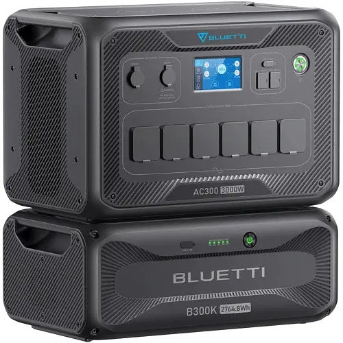 Зарядная станция Bluetti AC300 3000W + Bluetti B300K 2764.8Wh