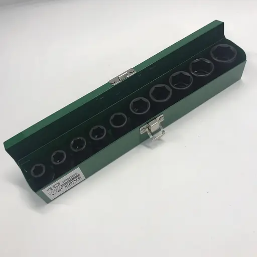 Комплект ударних головок 1/2, 10-24 мм 10 од. Toptul hoz0007633 - фото 3