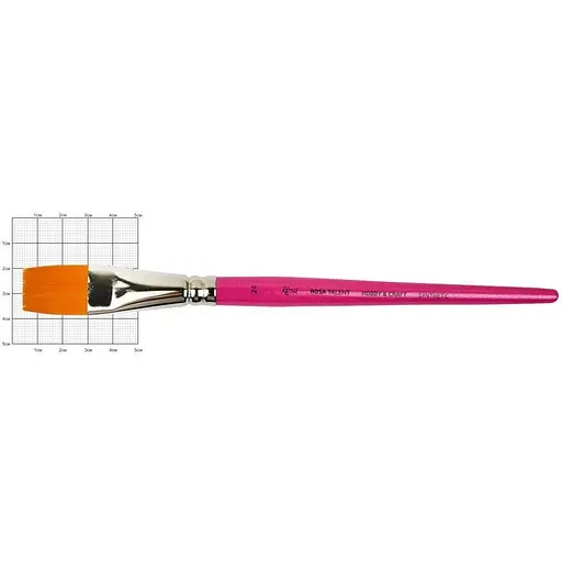 Кисть синтетика для декора HOBBY & CRAFT 24 короткая ручка Rosa TALENT