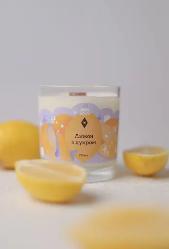 Свічка Лимон з цукром 130 мл - фото 4