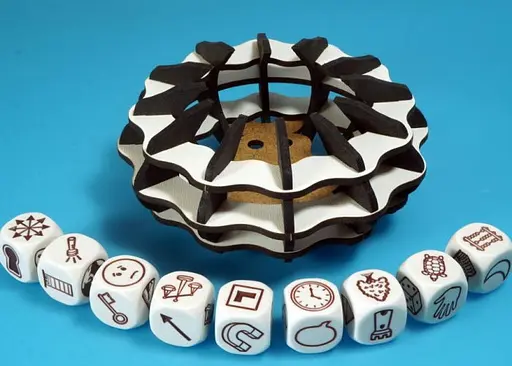 Настольная игра Правильные игры Коробочка для перемешивания кубиков "Зебра" (Dice Shaker + Dice Box: Zebra) (АС-0452) - фото 3