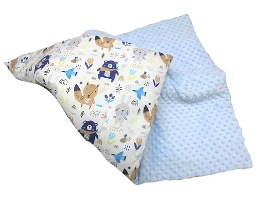 Плед з плюшем Moontime 100 x 80 см "Лісові звірята" - фото 1