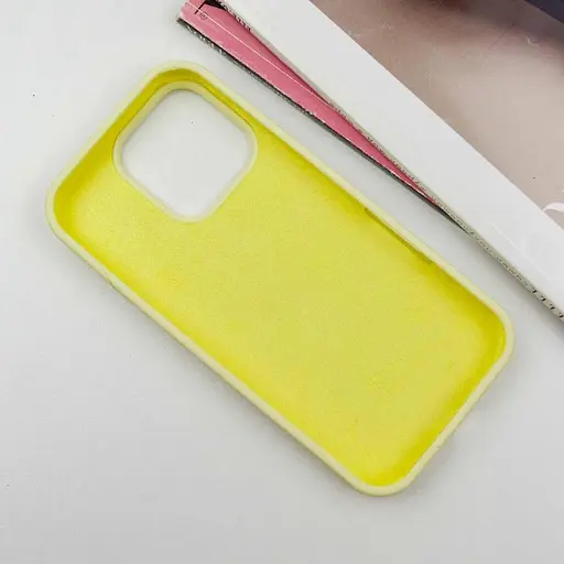 Чохол Epik Silicone Case Full Protective AA для Apple iPhone 16 Pro 6.3 Жовтий/Mellow Yellow - фото 3