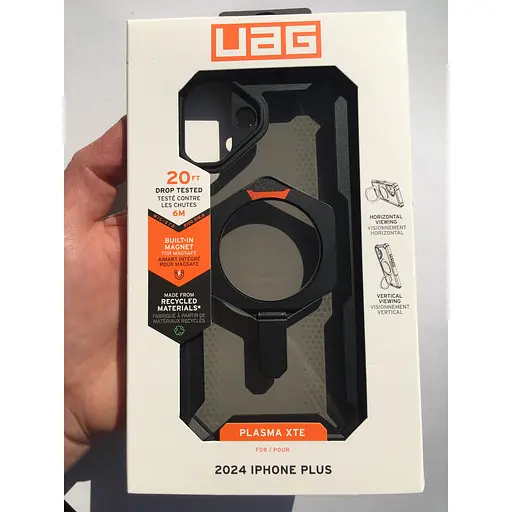 Оригінальний протиударний чохол UAG Plasma XTE MagSafe для iPhone 16 Plus Black 114473114097 - фото 2