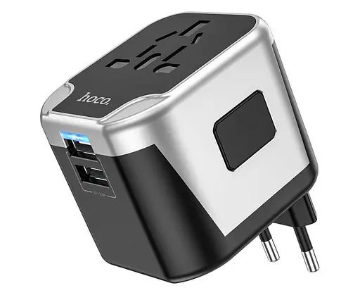 Перехідник на всі розетки Hoco AC5 зарядний пристрій - фото 1