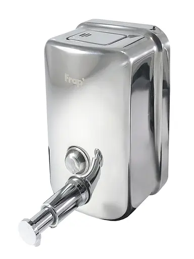 Дозатор для рідкого мила настінний хром 500мл Frap F401 1/50, Хром - фото 1