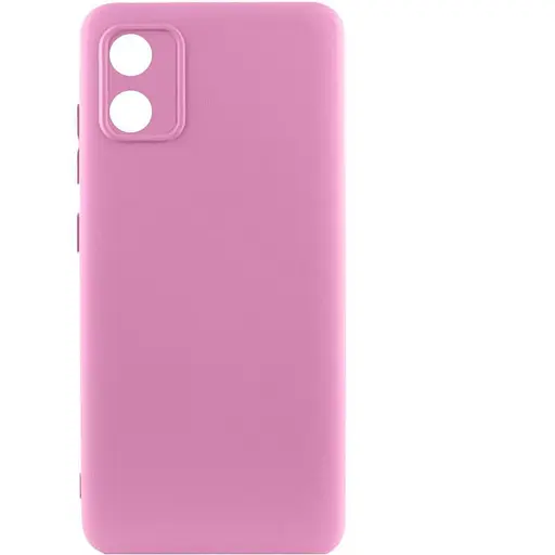 Чохол TPU GETMAN Liquid Silk Full Camera для Motorola Moto E13 Рожевий / Pink